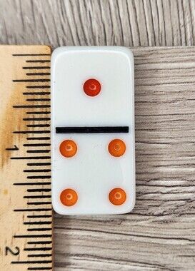 1:4 Replacement Domino Large Dot Shiny Color 1½ X ¾ X ¼ Dominoes